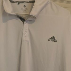 White Addias golf polo. 2x